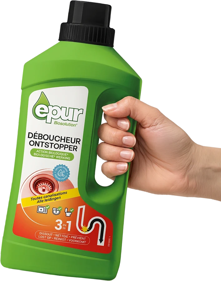Déboucheur toutes canalisations Epur, flacon de 1 litre