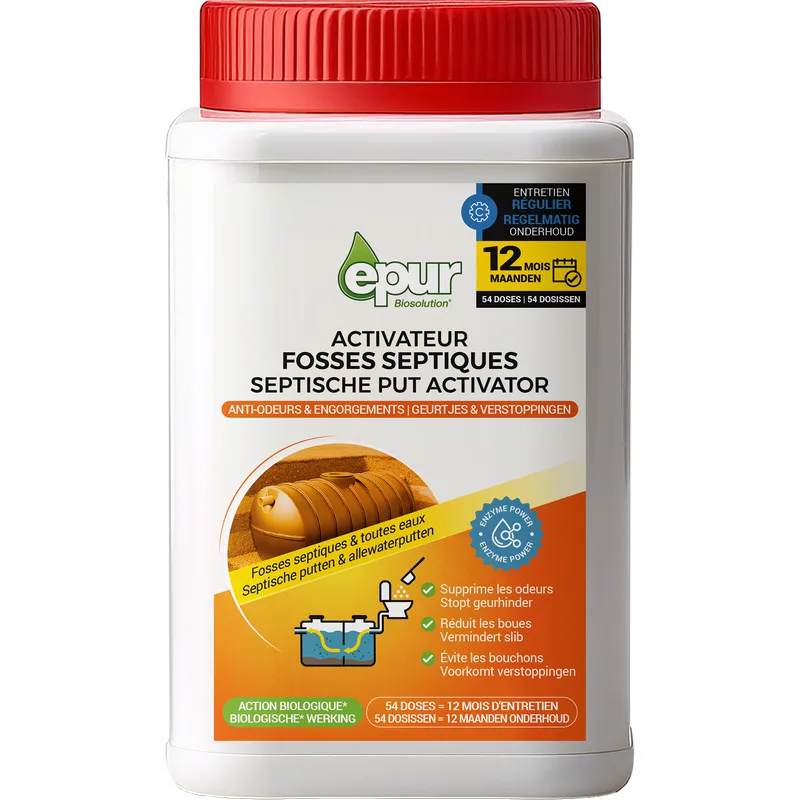 Activateur fosses septiques 12 mois, 1500 g