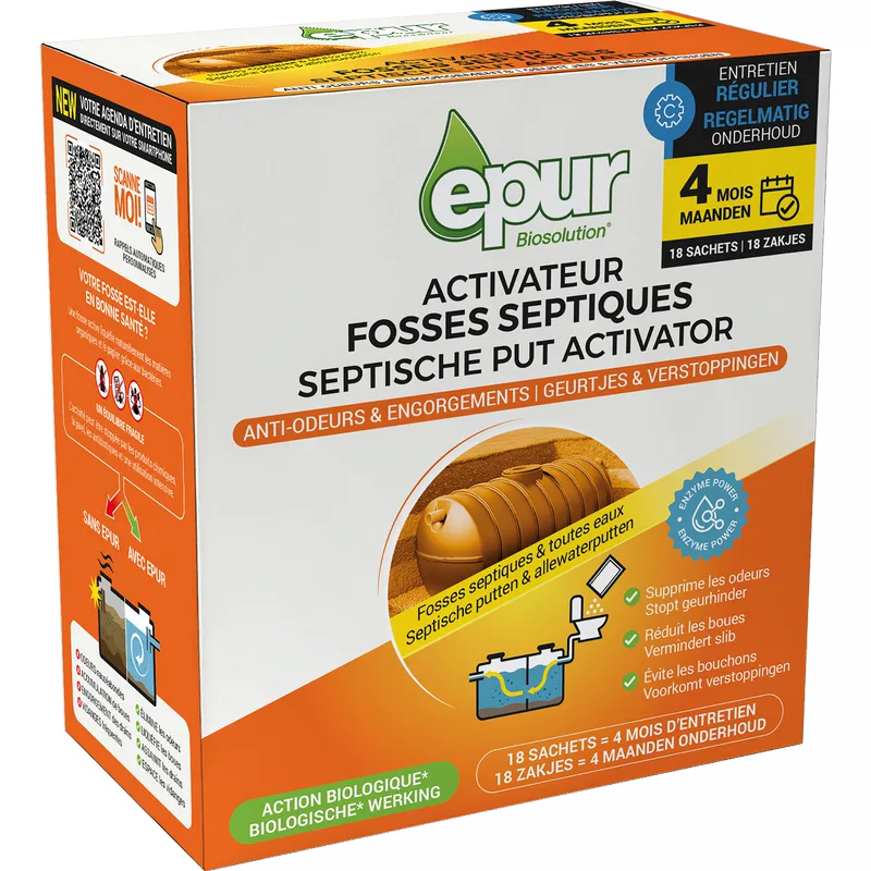 Activateur fosses septiques 4 mois